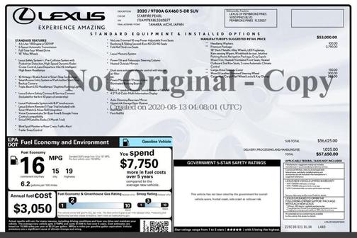 2020 Lexus GX 460 Base