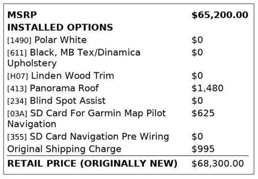 2017 Mercedes-Benz AMG C 63 Base