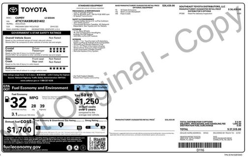 2024 Toyota Camry LE