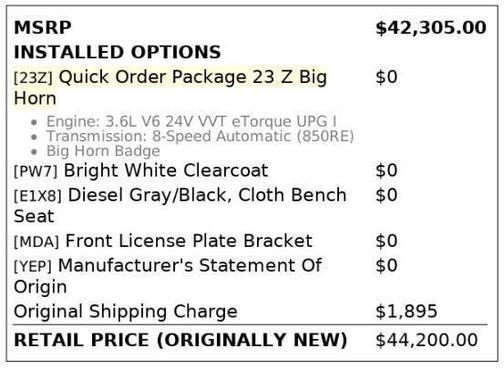 2022 RAM 1500 Big Horn