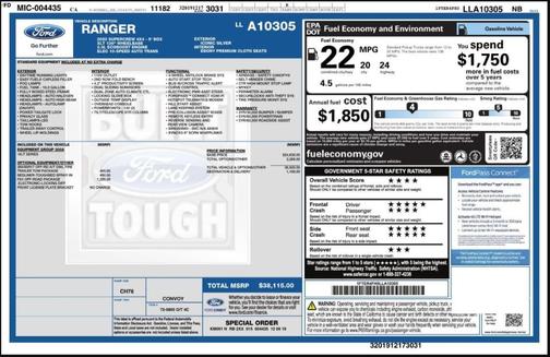 2020 Ford Ranger XLT