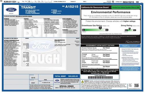 2022 Ford Transit-250 LOW ROOF 130WB