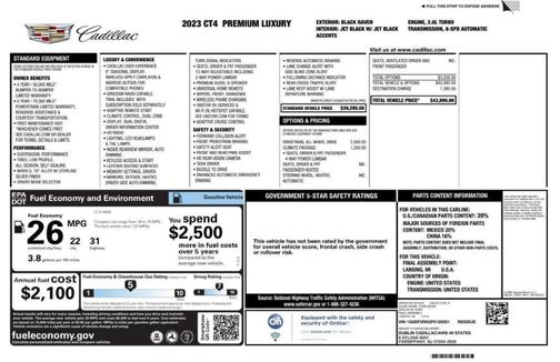 2023 Cadillac CT4 Premium Luxury