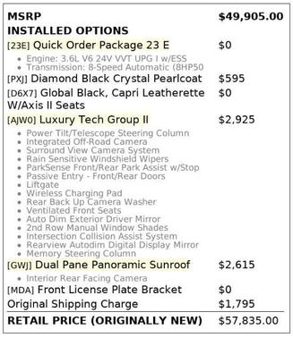 Diamond Black 2024 Jeep Grand Cherokee L Limited