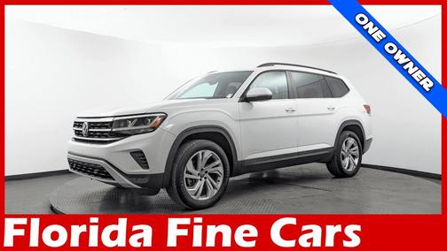 Pure White 2023 Volkswagen Atlas 3.6L SE w/Technology