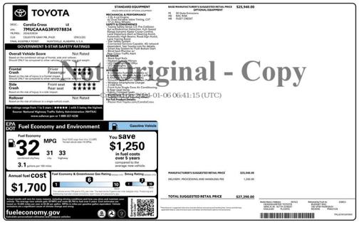 2024 Toyota Corolla Cross LE