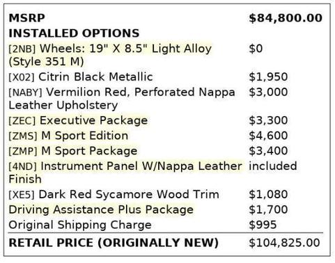 Black Sapphire Metallic 2016 BMW 640 i