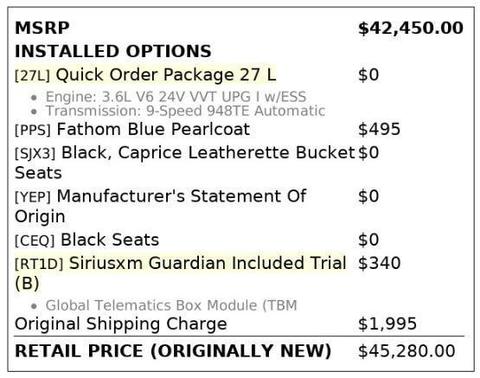Fathom Blue Pearlcoat 2025 Chrysler Pacifica Select