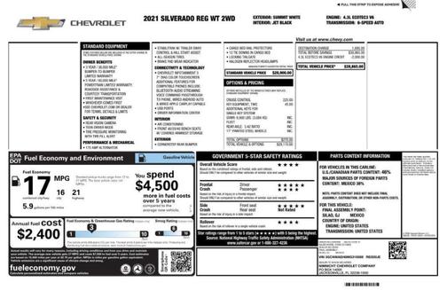 2021 Chevrolet Silverado 1500 WT