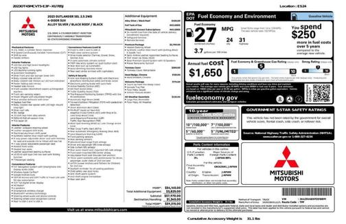 2023 Mitsubishi Outlander SEL Black Edition