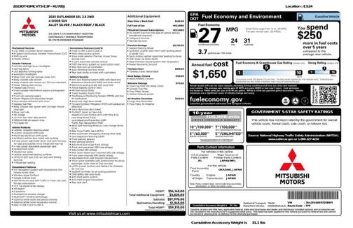 2023 Mitsubishi Outlander SEL Black Edition