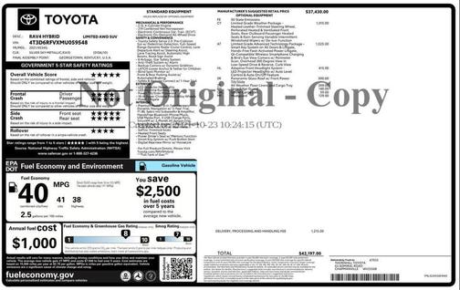 2021 Toyota RAV4 Hybrid Limited