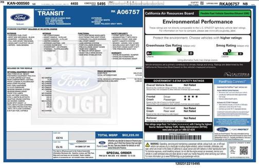 Oxford White 2024 Ford Transit-150
