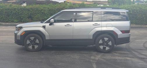 Shimmering Silver 2026 Hyundai SANTA FE HEV SEL
