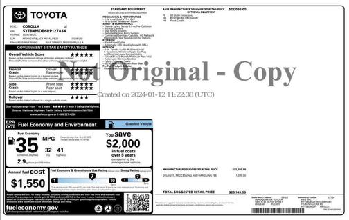 2024 Toyota Corolla LE