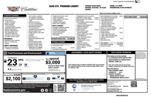 2020 Cadillac CT4 Premium Luxury