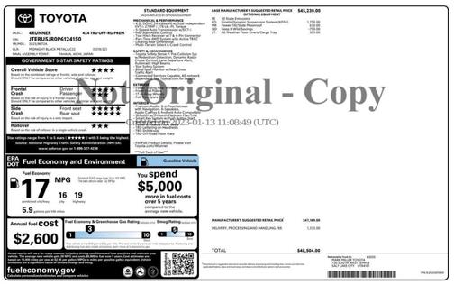 2023 Toyota 4Runner TRD Off Road Premium