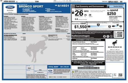 2021 Ford Bronco Sport Big Bend