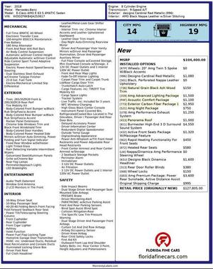 2018 Mercedes-Benz AMG E 63 S 4MATIC