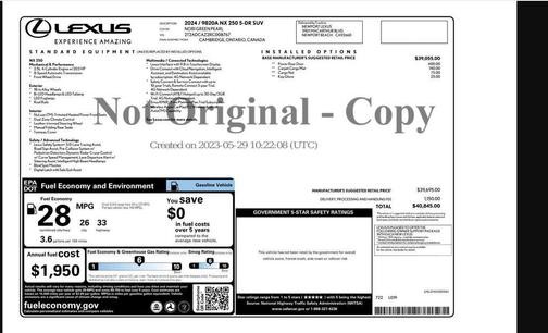 2024 Lexus NX 250 Base