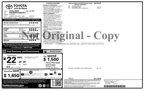 2018 Toyota Highlander SE