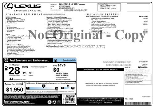 2024 Lexus NX 250 Premium
