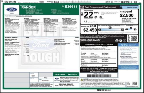 2024 Ford Ranger Lariat