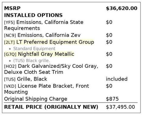 Nightfall Gray Metallic 2019 Chevrolet Bolt EV LT