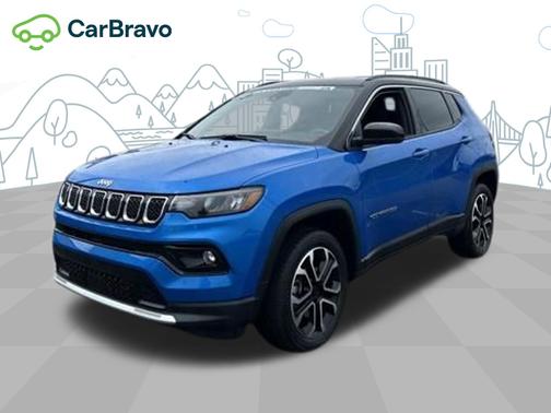Laser Blue Pearlcoat 2023 Jeep Compass Limited 4x4