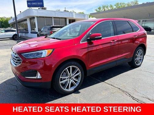 Red Metallic 2024 Ford Edge Titanium