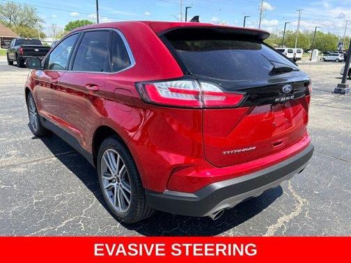 Red Metallic 2024 Ford Edge Titanium