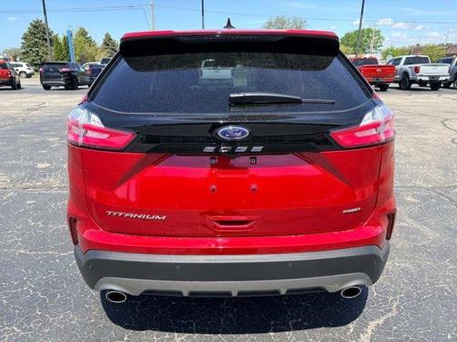 Red Metallic 2024 Ford Edge Titanium