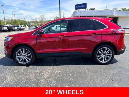 Red Metallic 2024 Ford Edge Titanium
