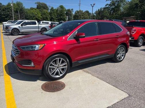 Red Metallic 2024 Ford Edge Titanium