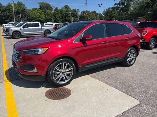 Red Metallic 2024 Ford Edge Titanium