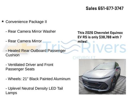 Sterling Gray Metallic 2026 Chevrolet Equinox EV RS
