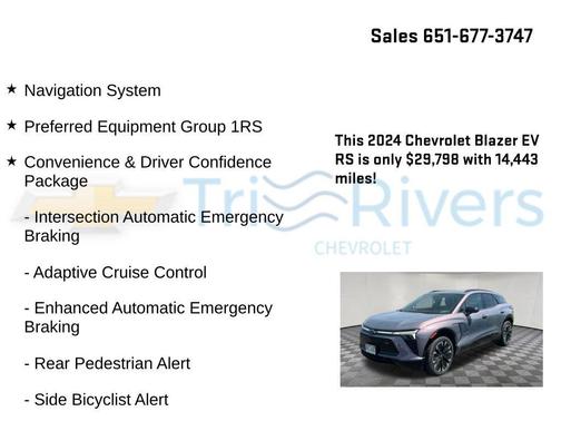 Galaxy Gray Metallic 2024 Chevrolet Blazer EV eAWD RS