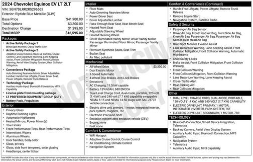 Riptide Blue Metallic 2024 Chevrolet Equinox EV 2LT