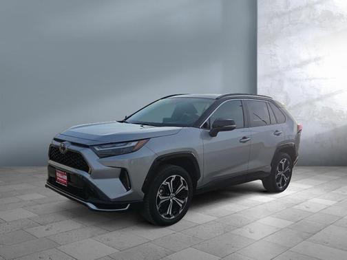 Silver Sky Metallic/Midnight Black Metallic 2025 Toyota RAV4 Hybrid SE