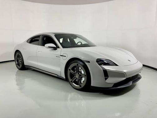 Gray 2025 Porsche Taycan Turbo