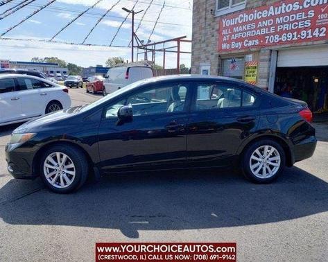 Crystal Black Pearl 2012 Honda Civic 4dr Auto EX