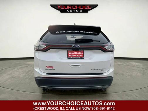 White Platinum Metallic Tri-Coat 2016 Ford Edge Titanium