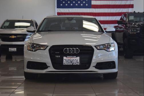 White 2014 Audi A6 3.0 TDI Premium Plus