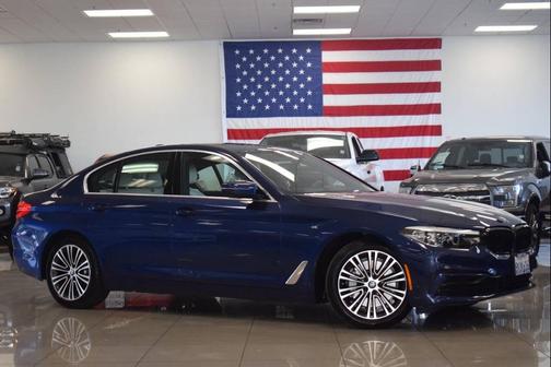 Blue 2019 BMW 530 530i 4dr Sedan