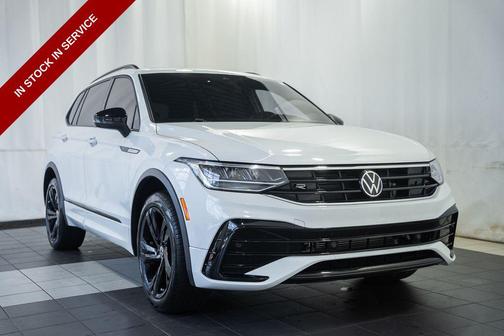 Opal White Pearl 2024 Volkswagen Tiguan 2.0T SE R-Line Black