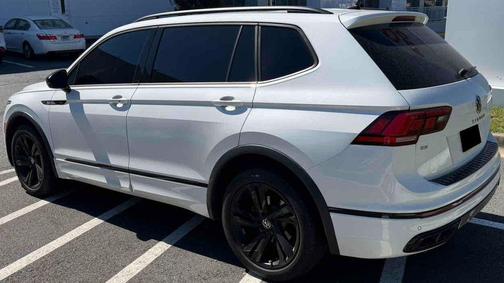 Opal White Pearl 2024 Volkswagen Tiguan 2.0T SE R-Line Black