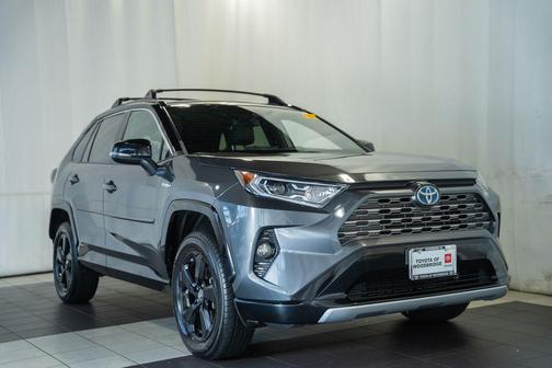 Magnetic Gray Metallic w/Black Roof 2019 Toyota RAV4 Hybrid SE