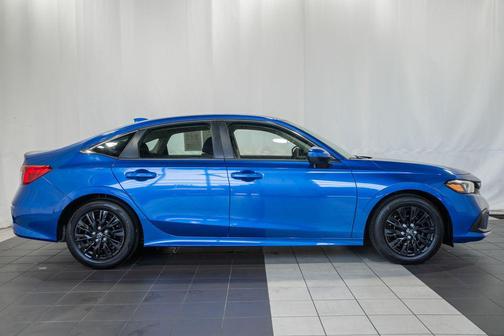 Aegean Blue Metallic 2023 Honda Civic LX