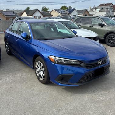 Aegean Blue Metallic 2023 Honda Civic LX