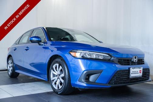 Aegean Blue Metallic 2023 Honda Civic LX